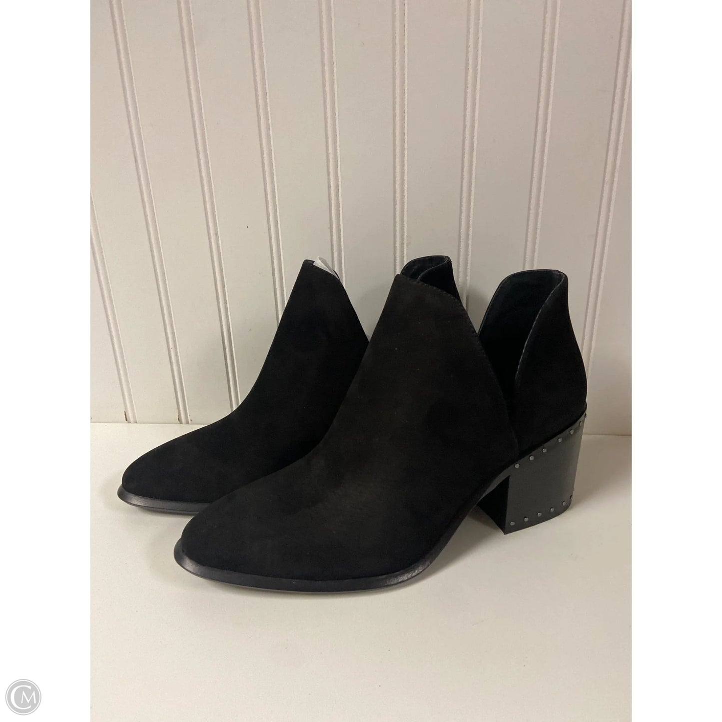 Boots Ankle Heels By Vince Camuto In Black, Size: 10