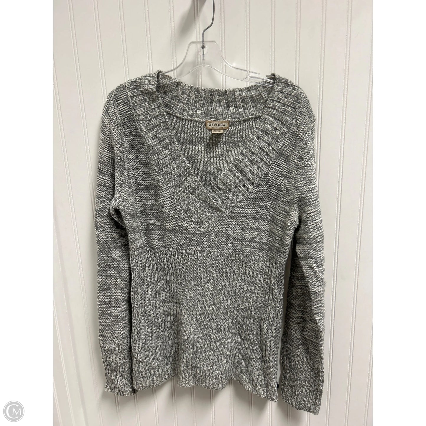 Sweater By Arizona In Silver, Size: Xl