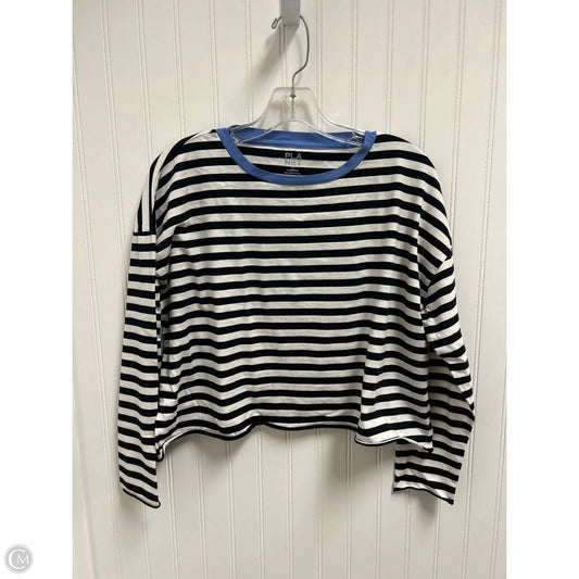 Top Long Sleeve By Clothes Mentor In Black & White, Size: L