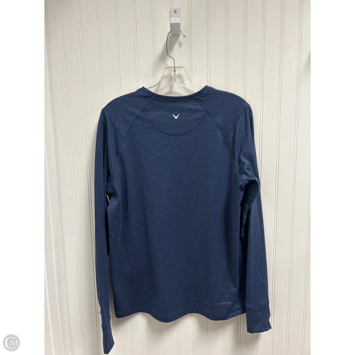 Athletic Top Long Sleeve Crewneck By Callaway In Blue, Size: Xl
