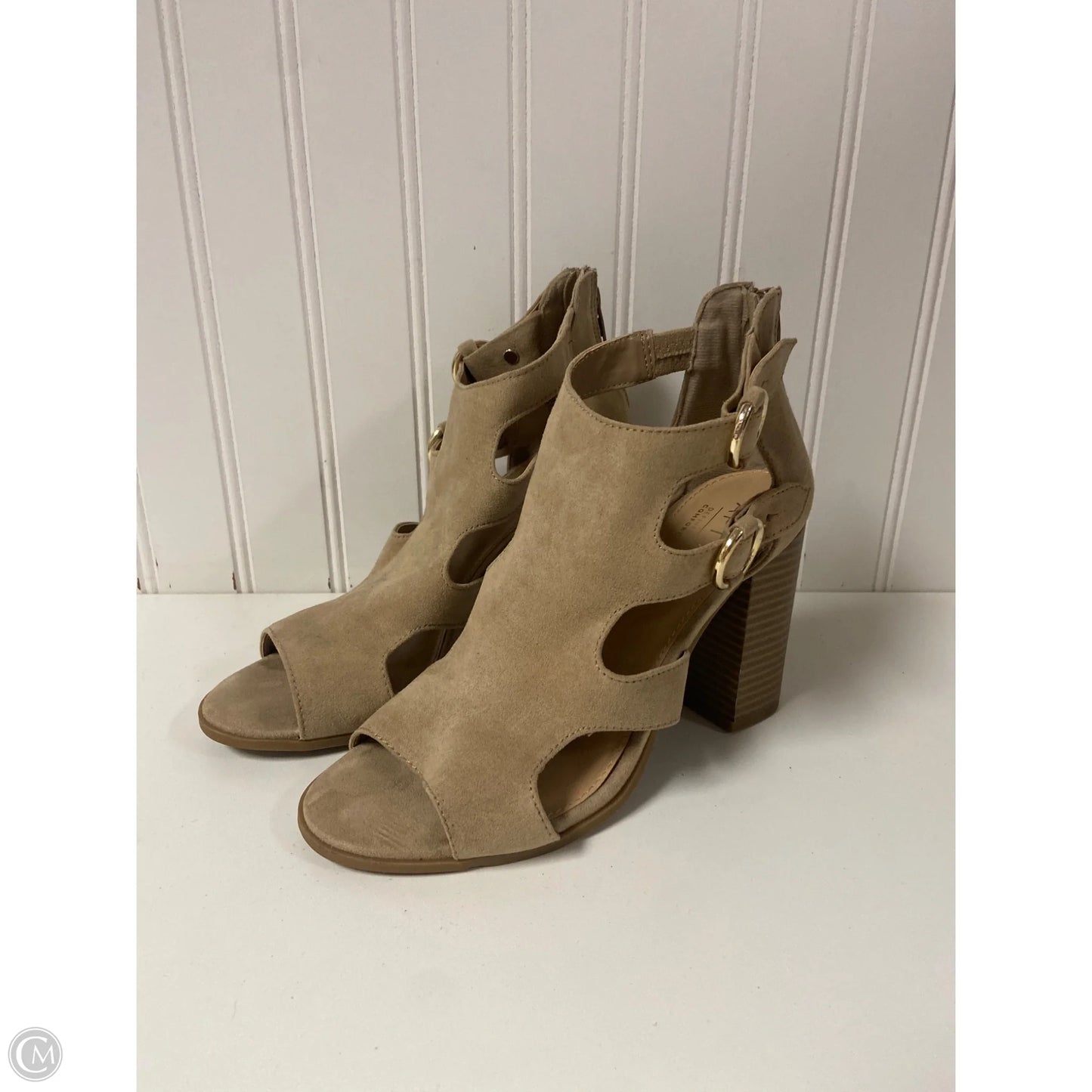 Shoes Heels Block By Apt 9 In Beige, Size: 6
