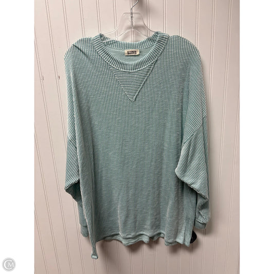 Top Long Sleeve By Blumin In Aqua, Size: 1x