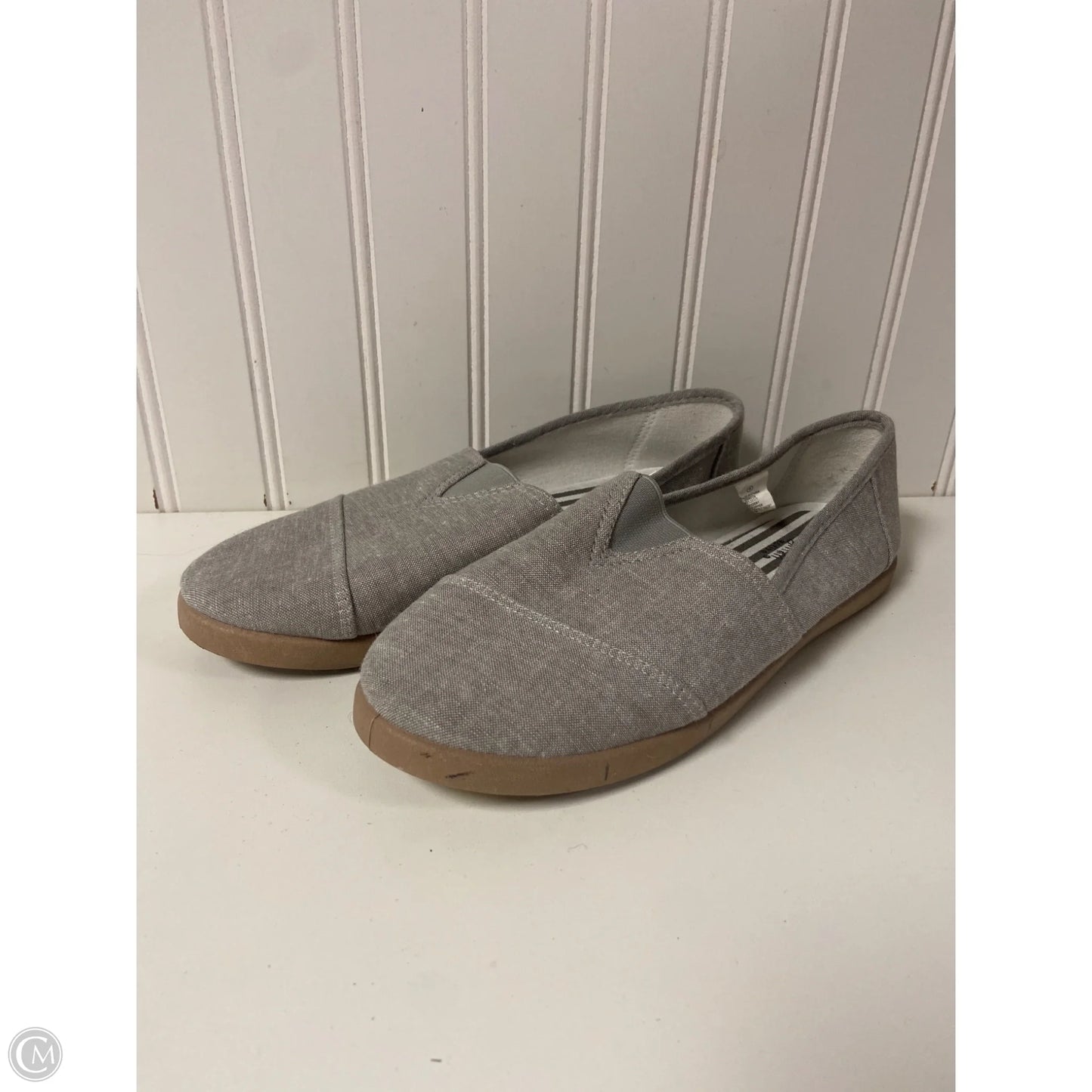 Shoes Flats By Clothes Mentor In Grey, Size: 8