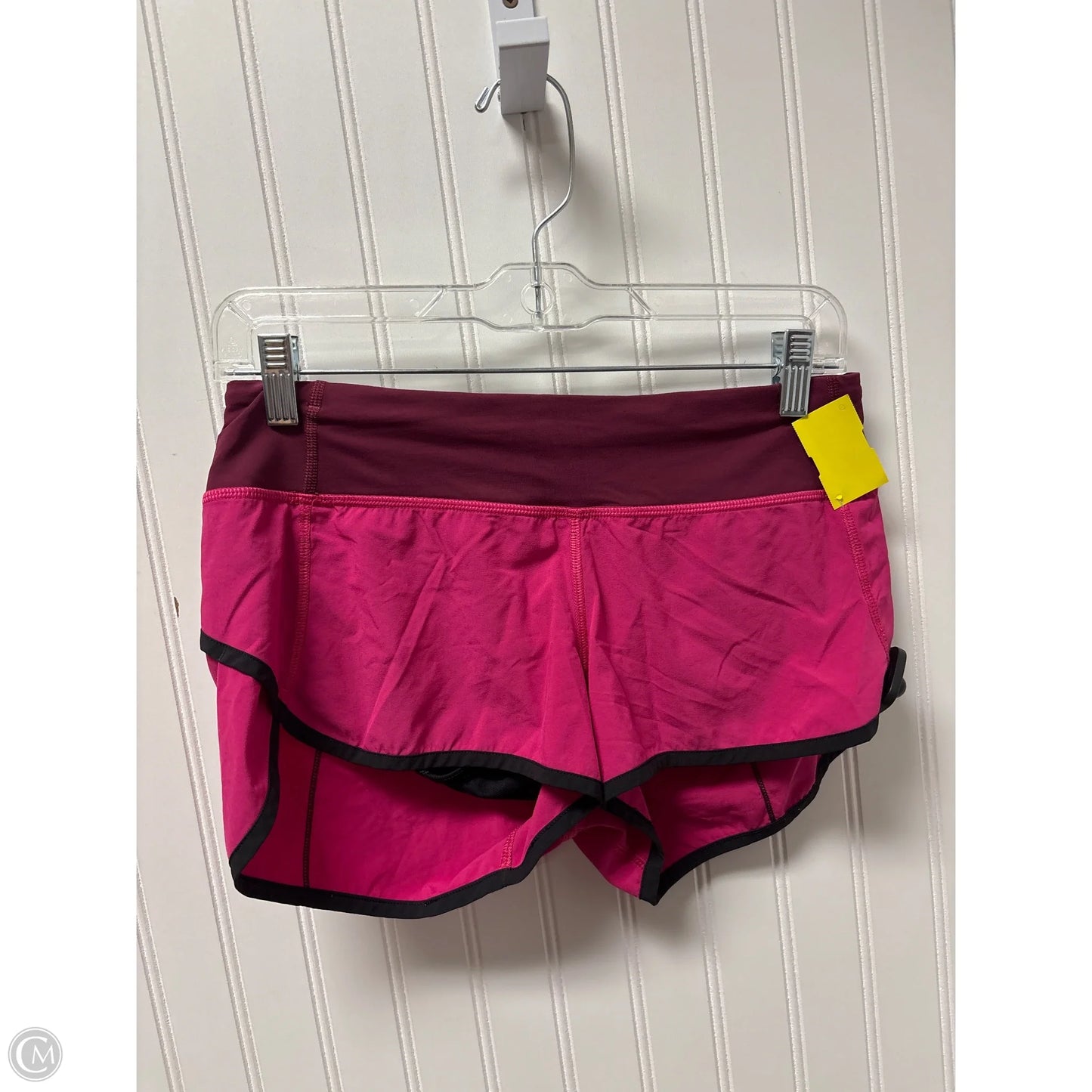 Athletic Shorts By Lululemon In Pink, Size: 4
