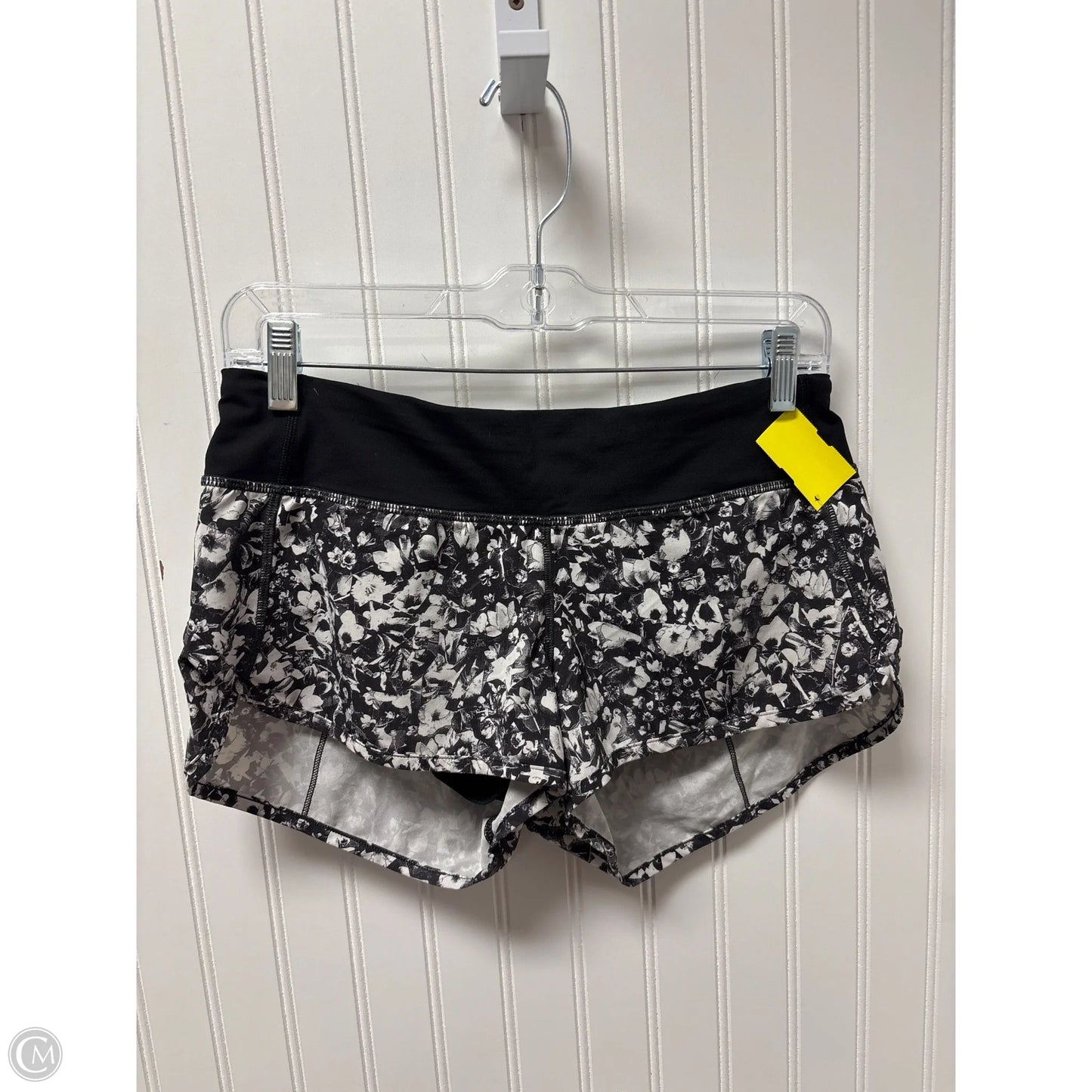 Athletic Shorts By Lululemon In Black & Grey, Size: S