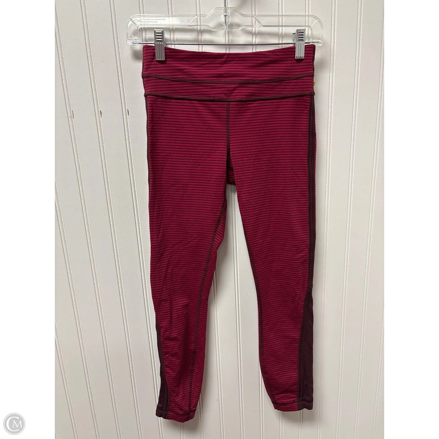 Athletic Leggings By Lululemon In Maroon, Size: Xs