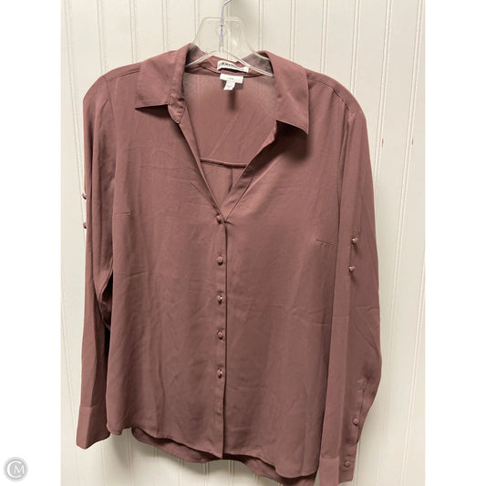 Top Long Sleeve By Express In Mauve, Size: S