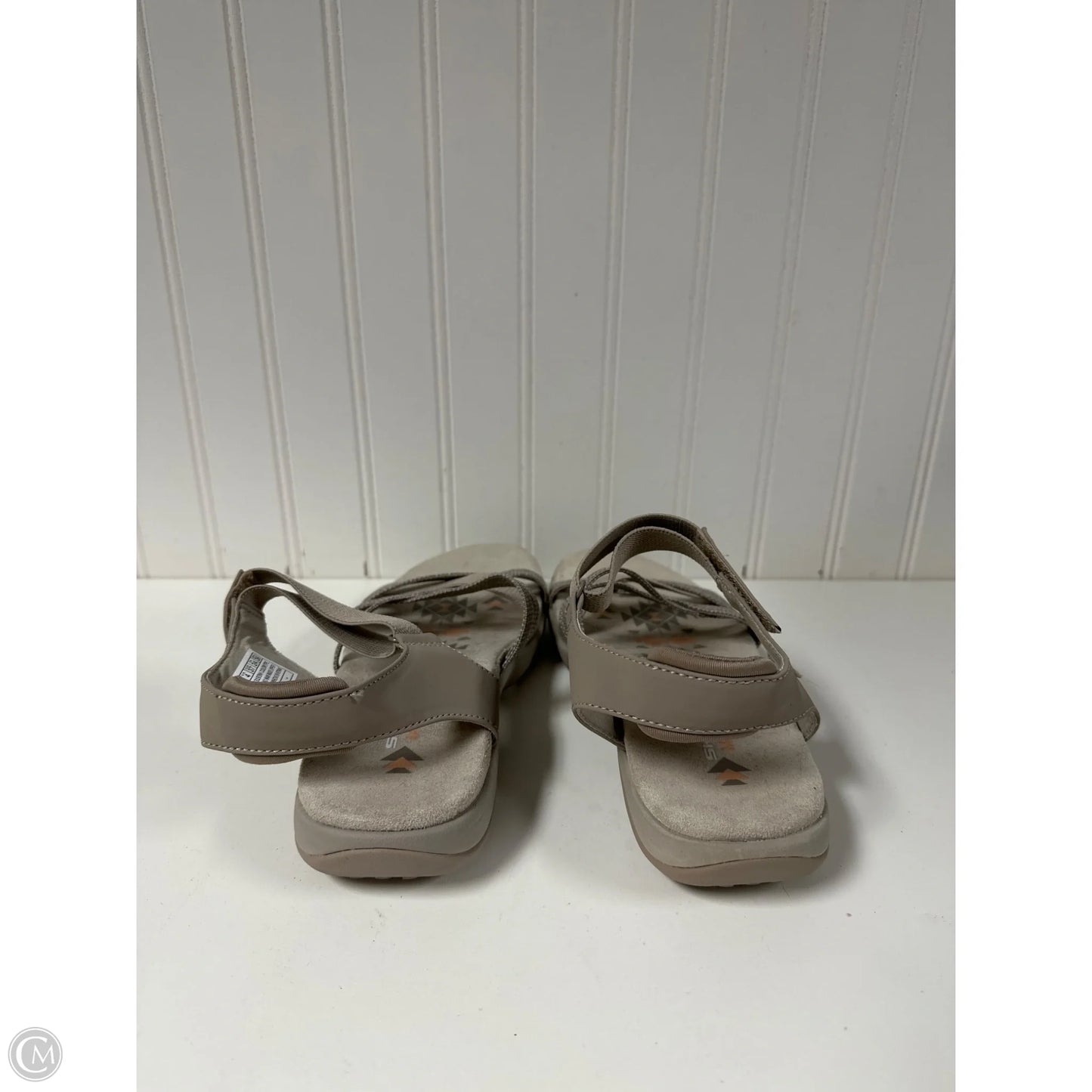 Sandals Flats By Skechers In Taupe, Size: 7