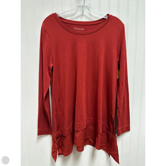 Top Long Sleeve By Soft Surroundings In Red, Size: M