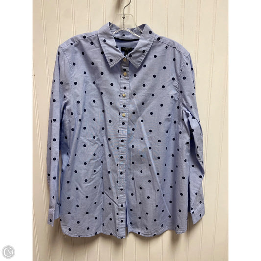 Top Long Sleeve By Talbots In Blue, Size: Xlp