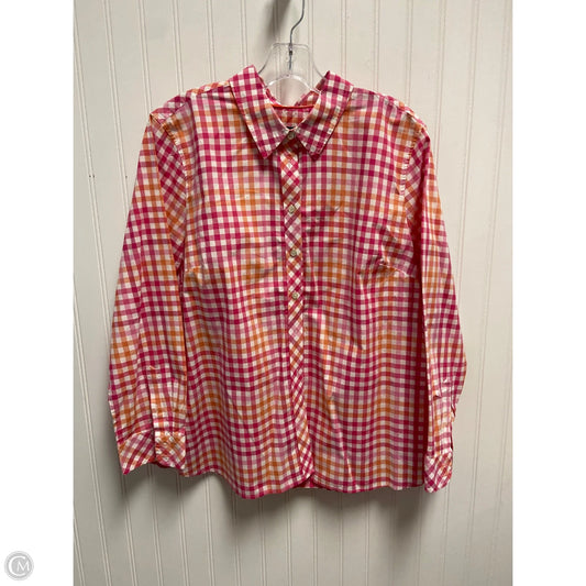 Top Long Sleeve By Talbots In Pink, Size: Xlp