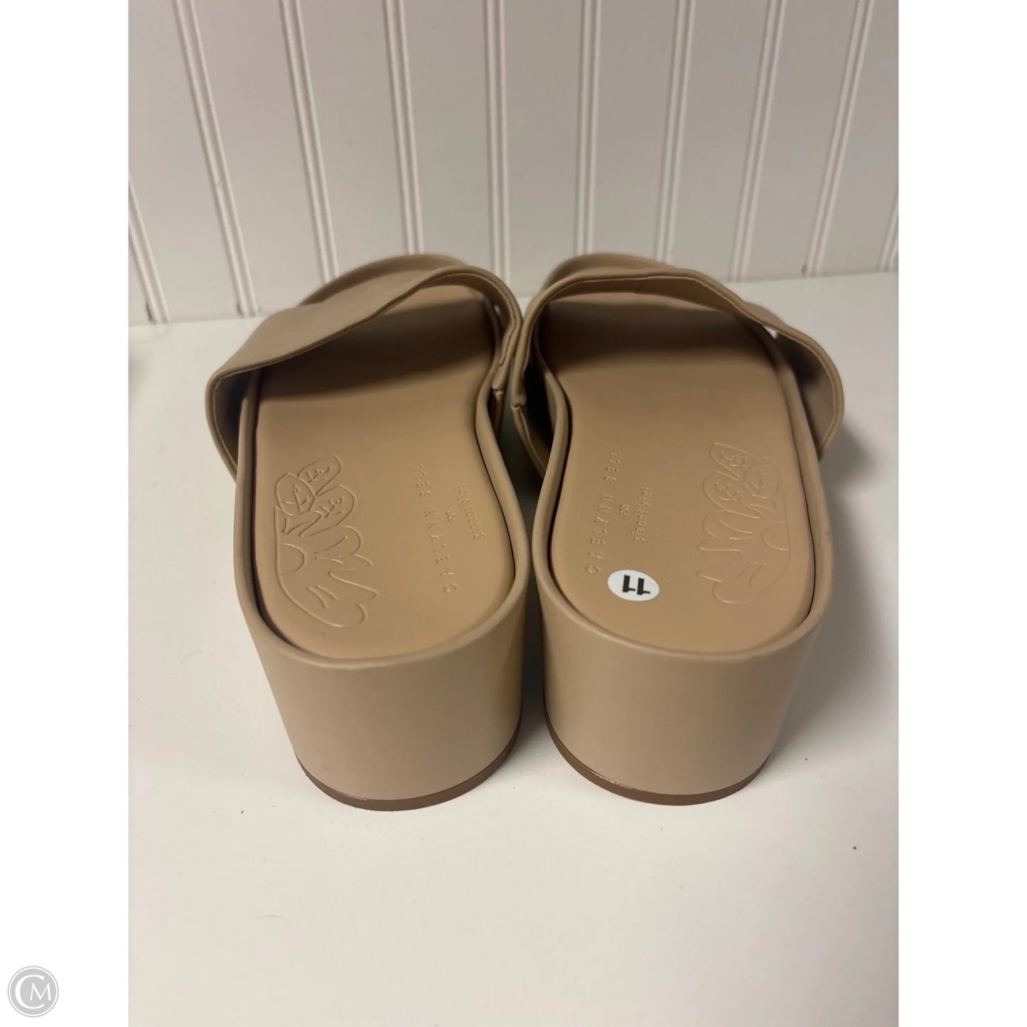 Sandals Heels Platform By Gianni Bini In Beige, Size: 11