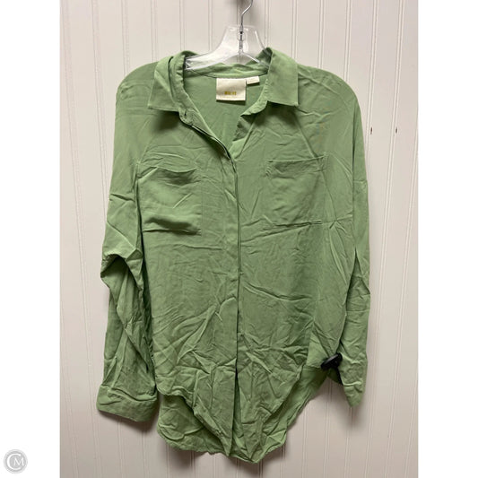 Top Long Sleeve By Maeve In Green, Size: M