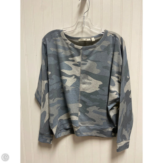 Top Long Sleeve By Cyrus In Camouflage Print, Size: S