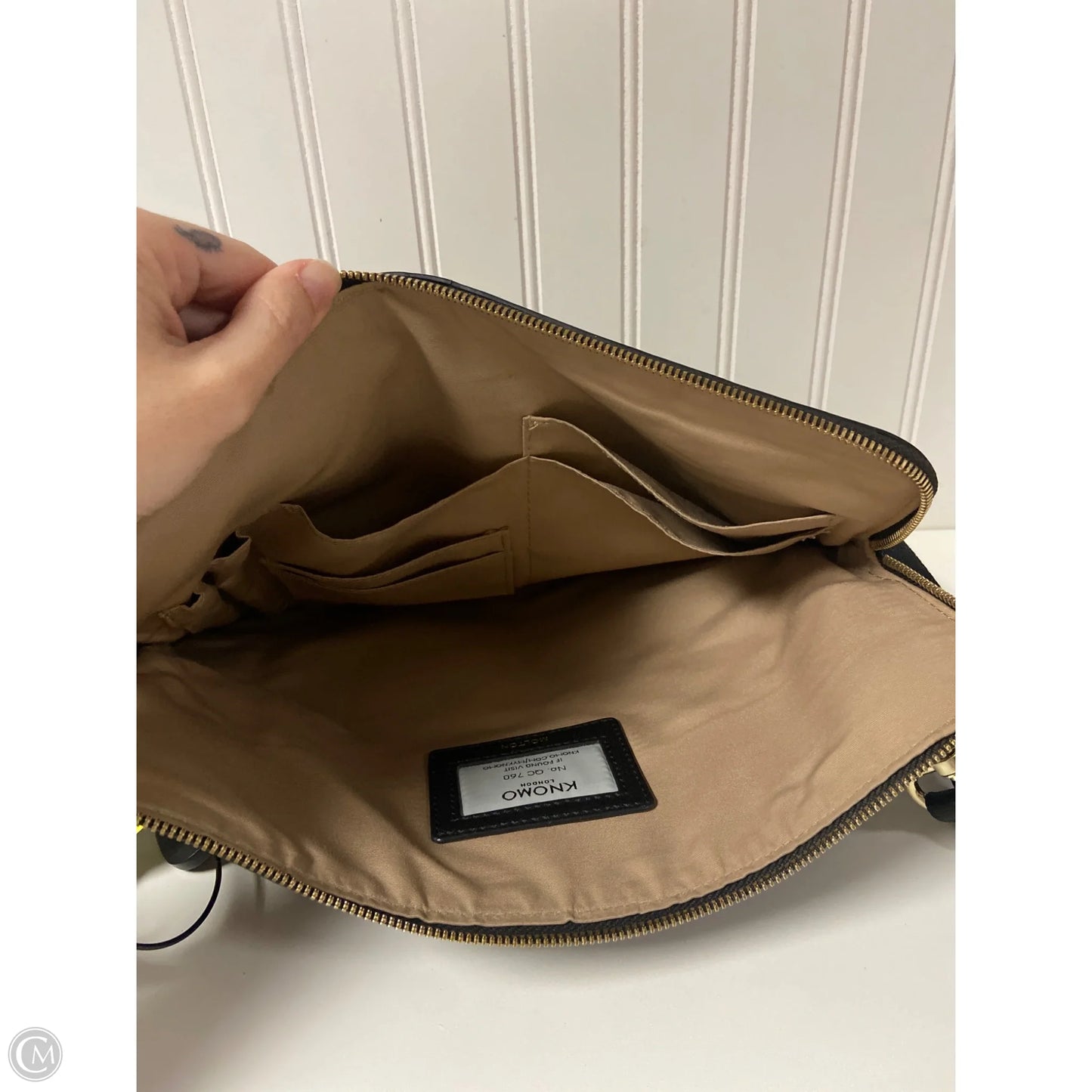 Handbag Leather By Cmc, Size: Medium