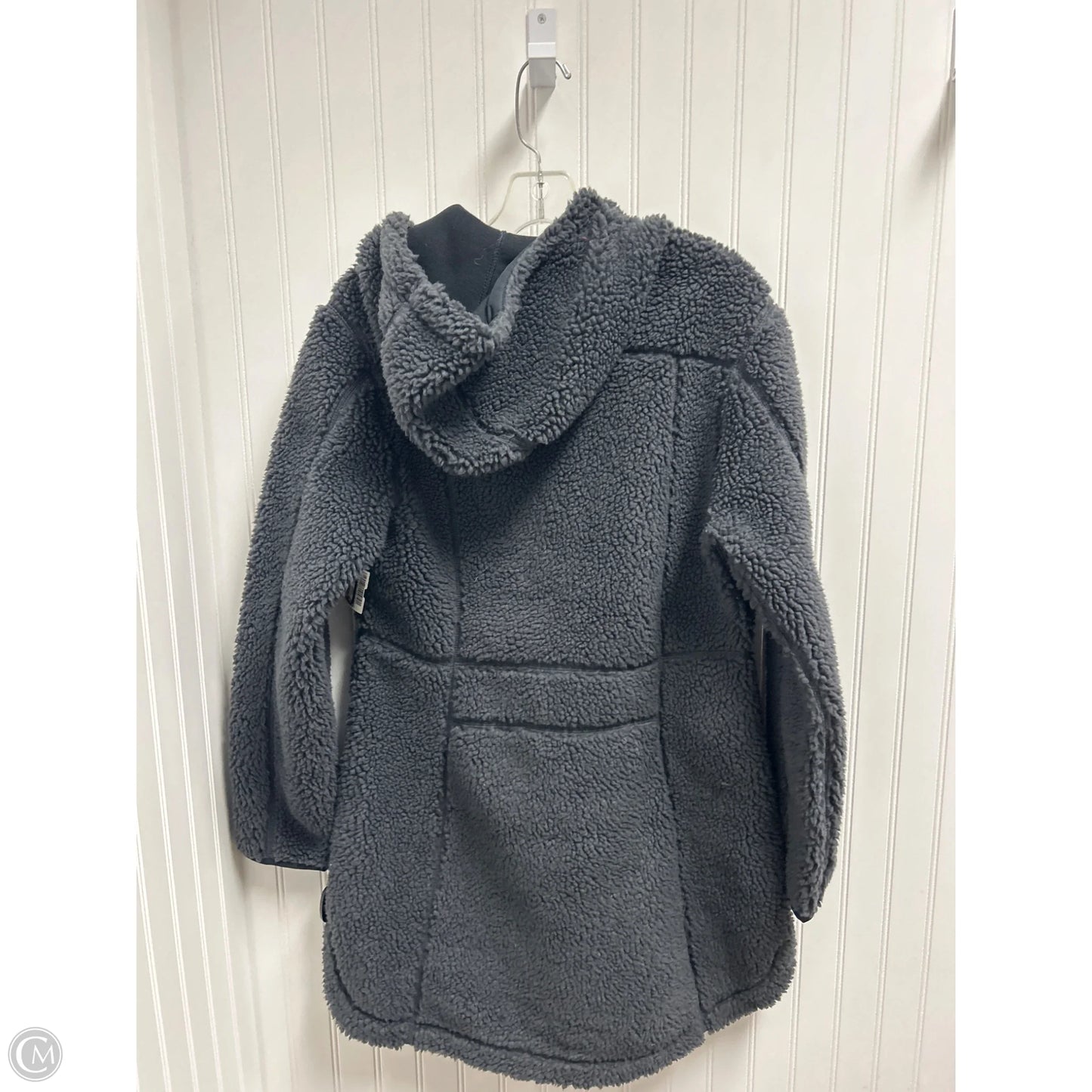 Coat Faux Fur & Sherpa By L.l. Bean In Grey, Size: M