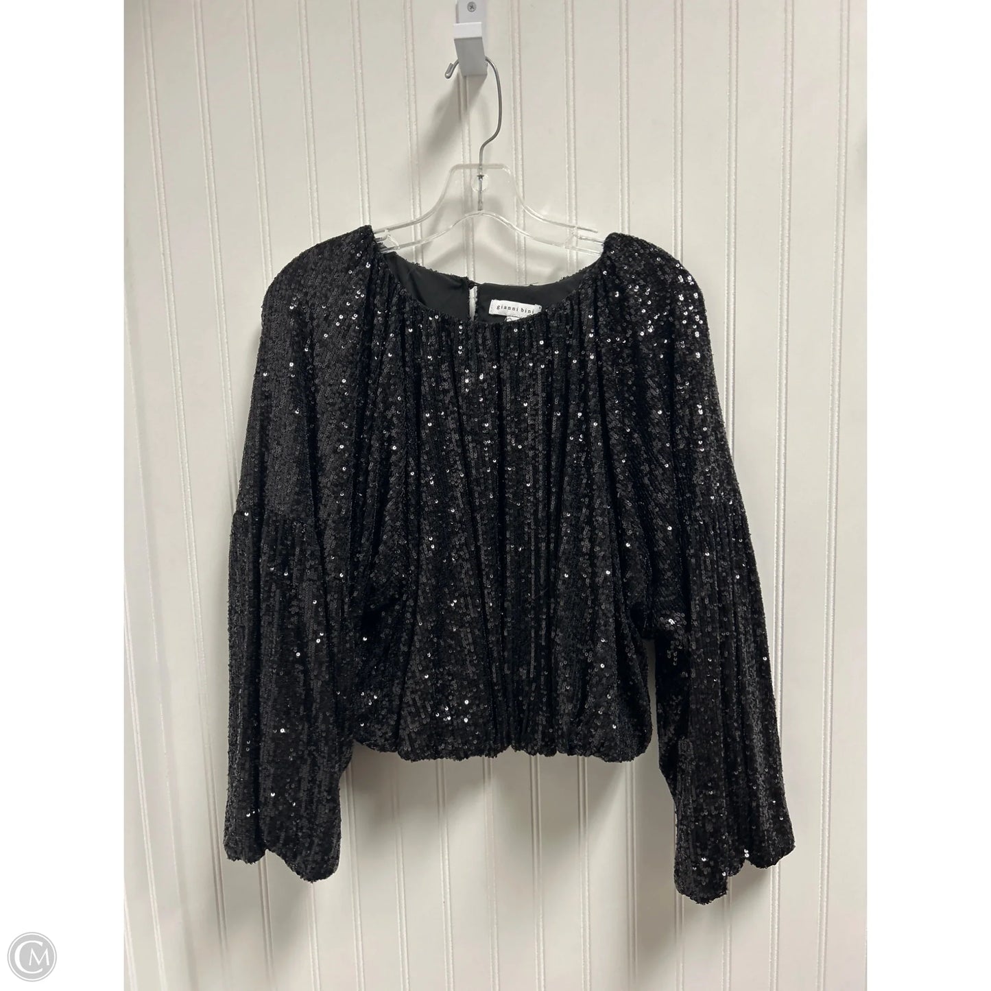 Top Long Sleeve By Gianni Bini In Black, Size: S