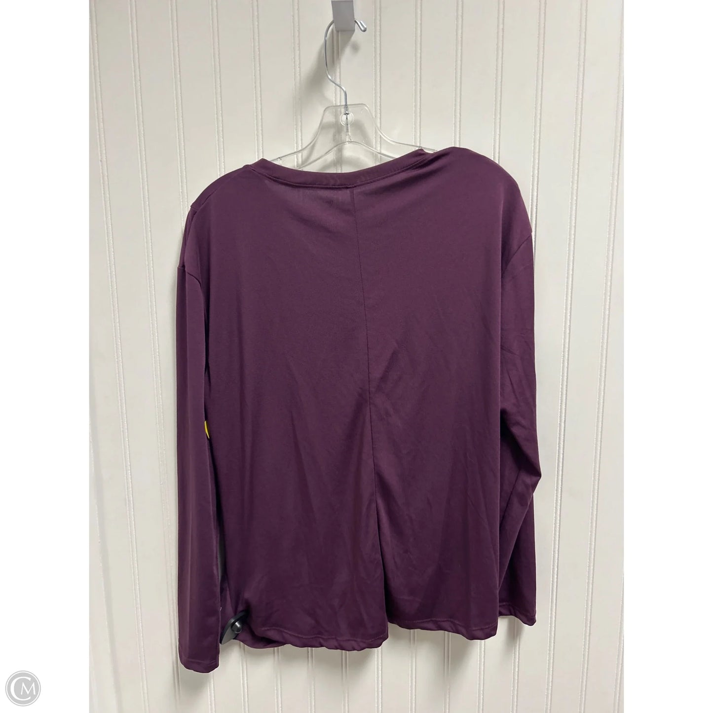Athletic Top Long Sleeve Collar By Clothes Mentor In Purple, Size: M
