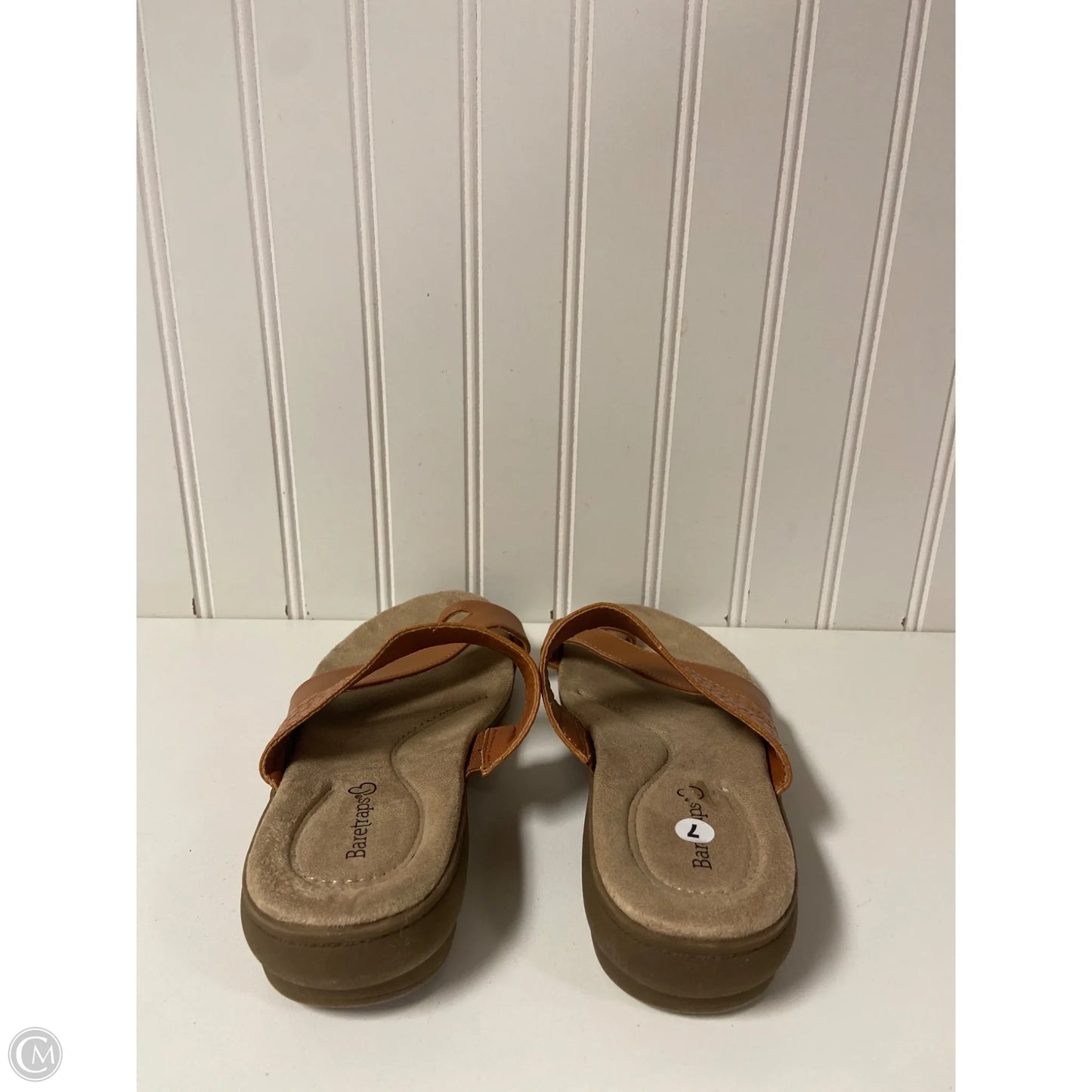 Sandals Flats By Bare Traps In Tan, Size: 7