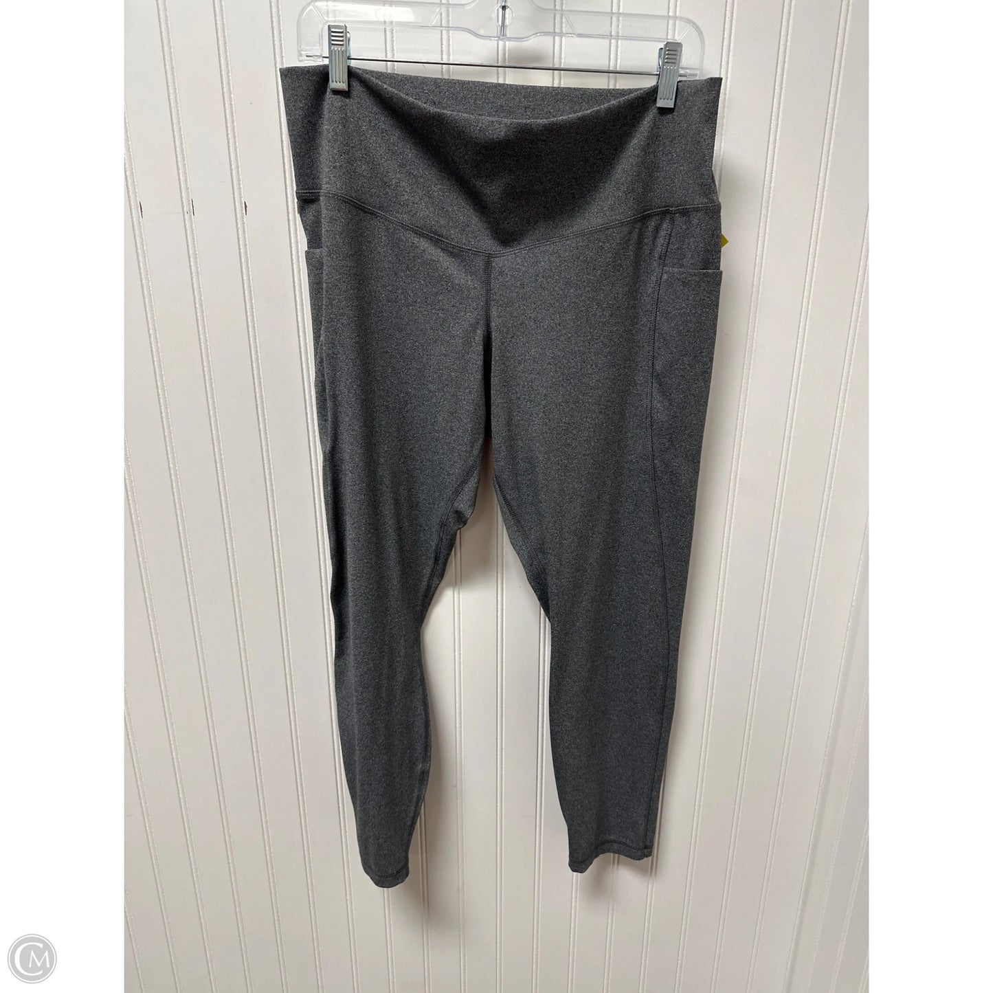 Athletic Leggings By Members Mark In Grey, Size: 2x