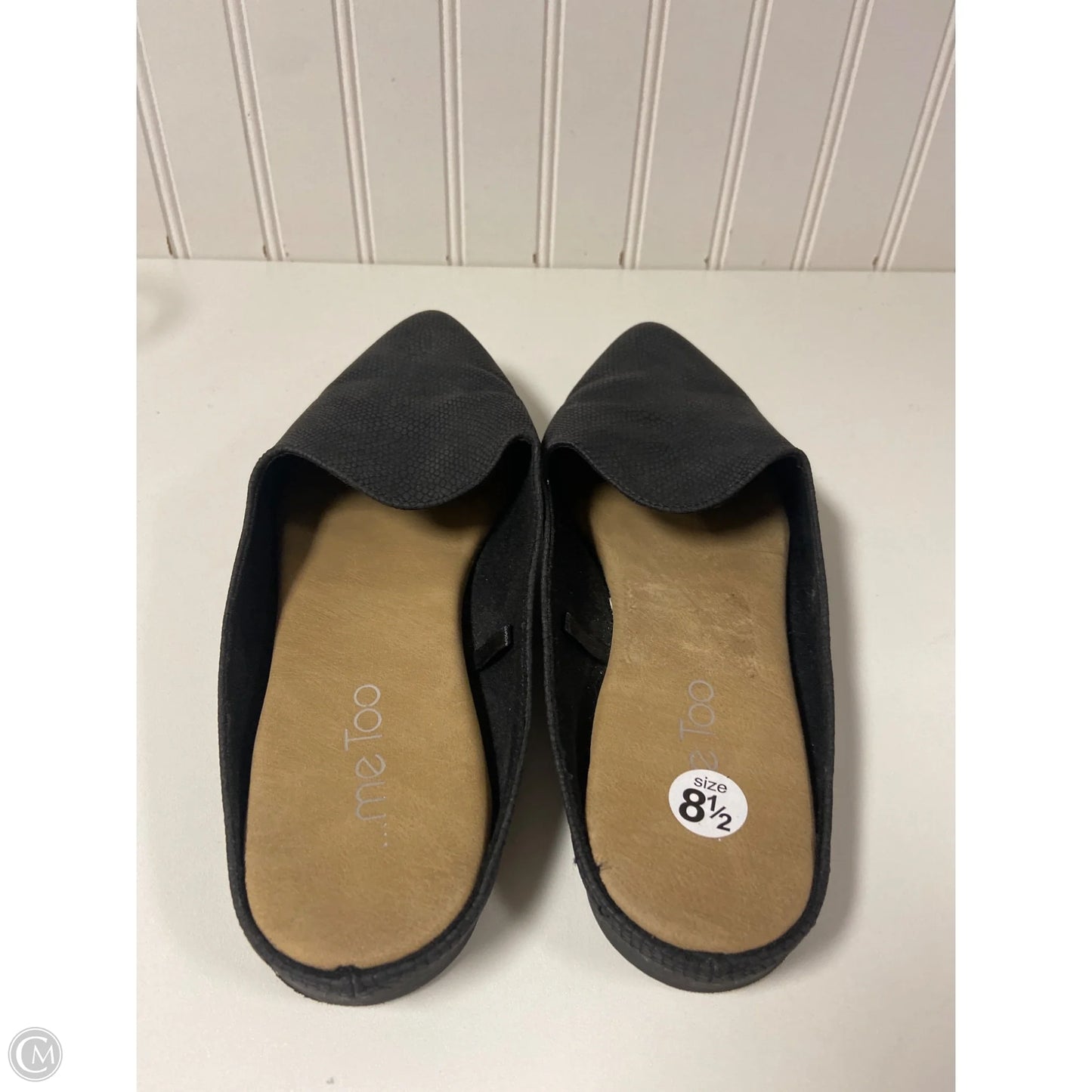 Sandals Flats By Me Too In Black, Size: 8.5