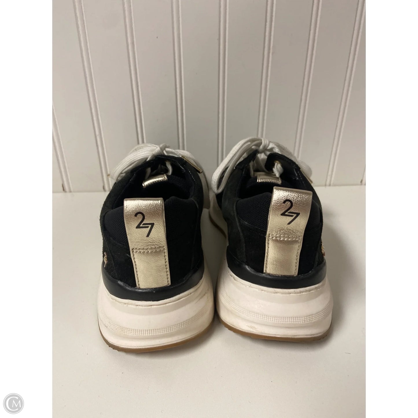 Shoes Flats By Crocs In Black, Size: 7