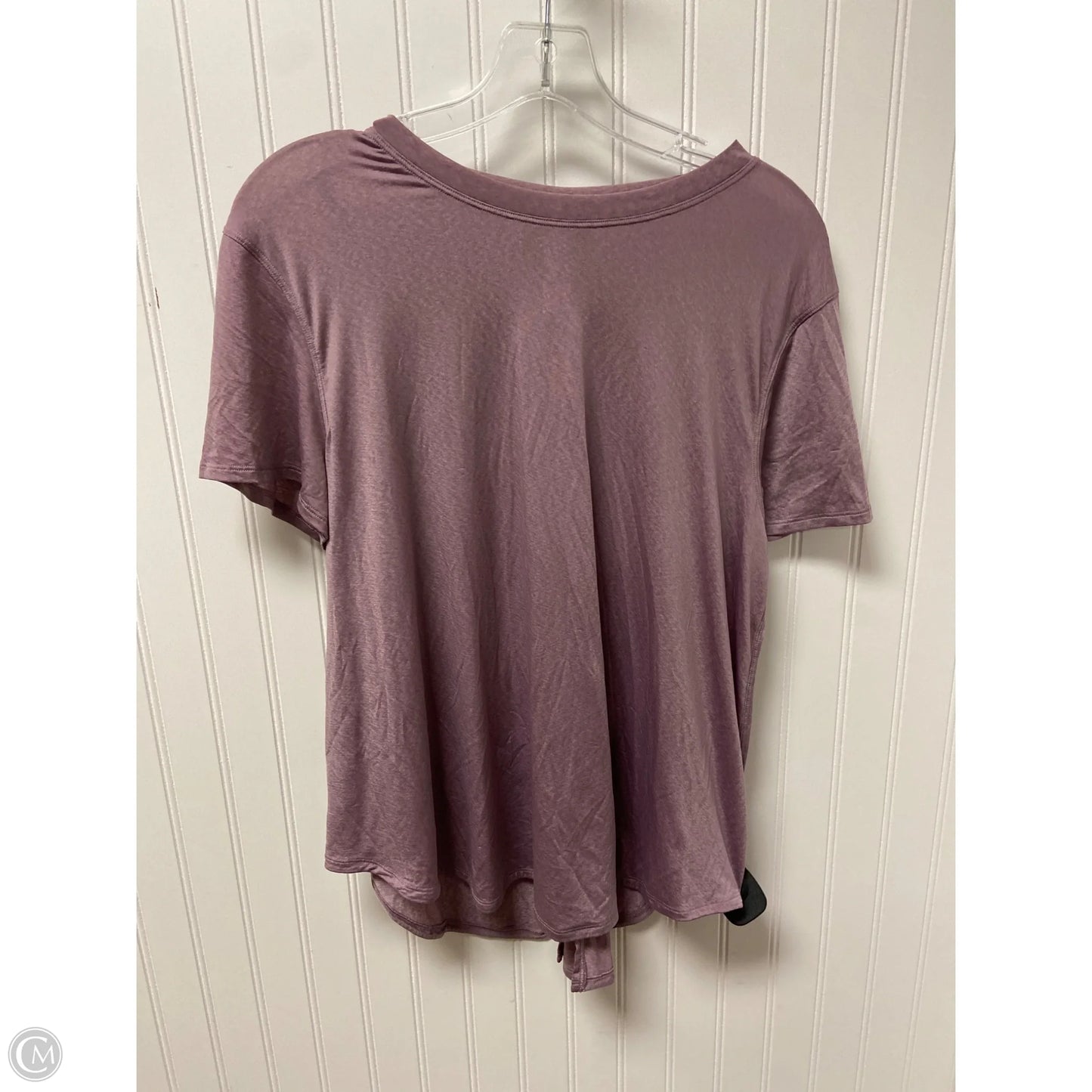 Athletic Top Short Sleeve By Lululemon In Purple, Size: L
