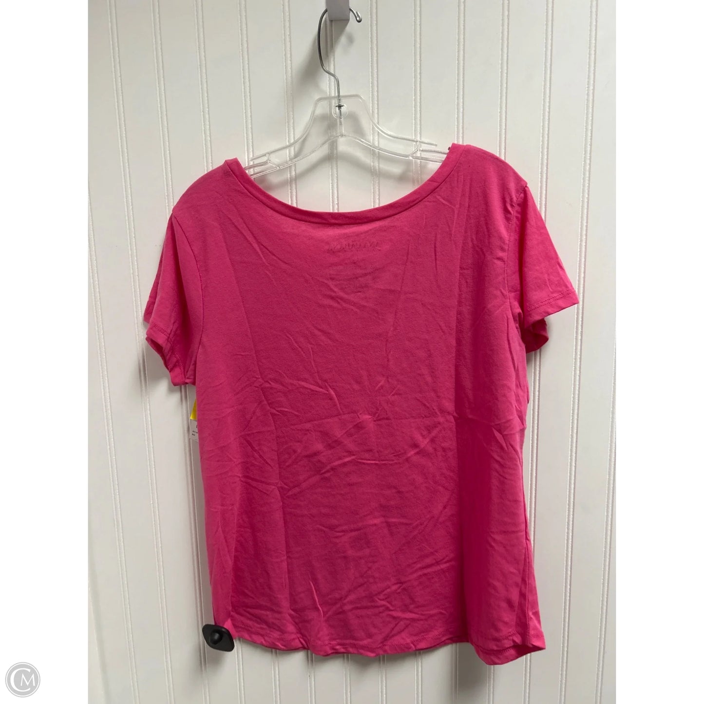 Top Short Sleeve Basic By Clothes Mentor In Pink, Size: L