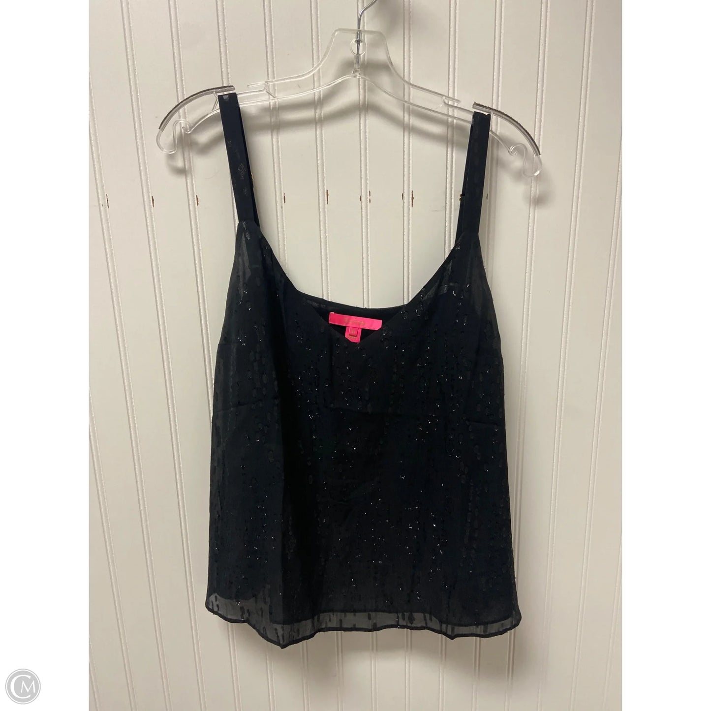 Top Sleeveless Designer By Lilly Pulitzer In Black, Size: Xl