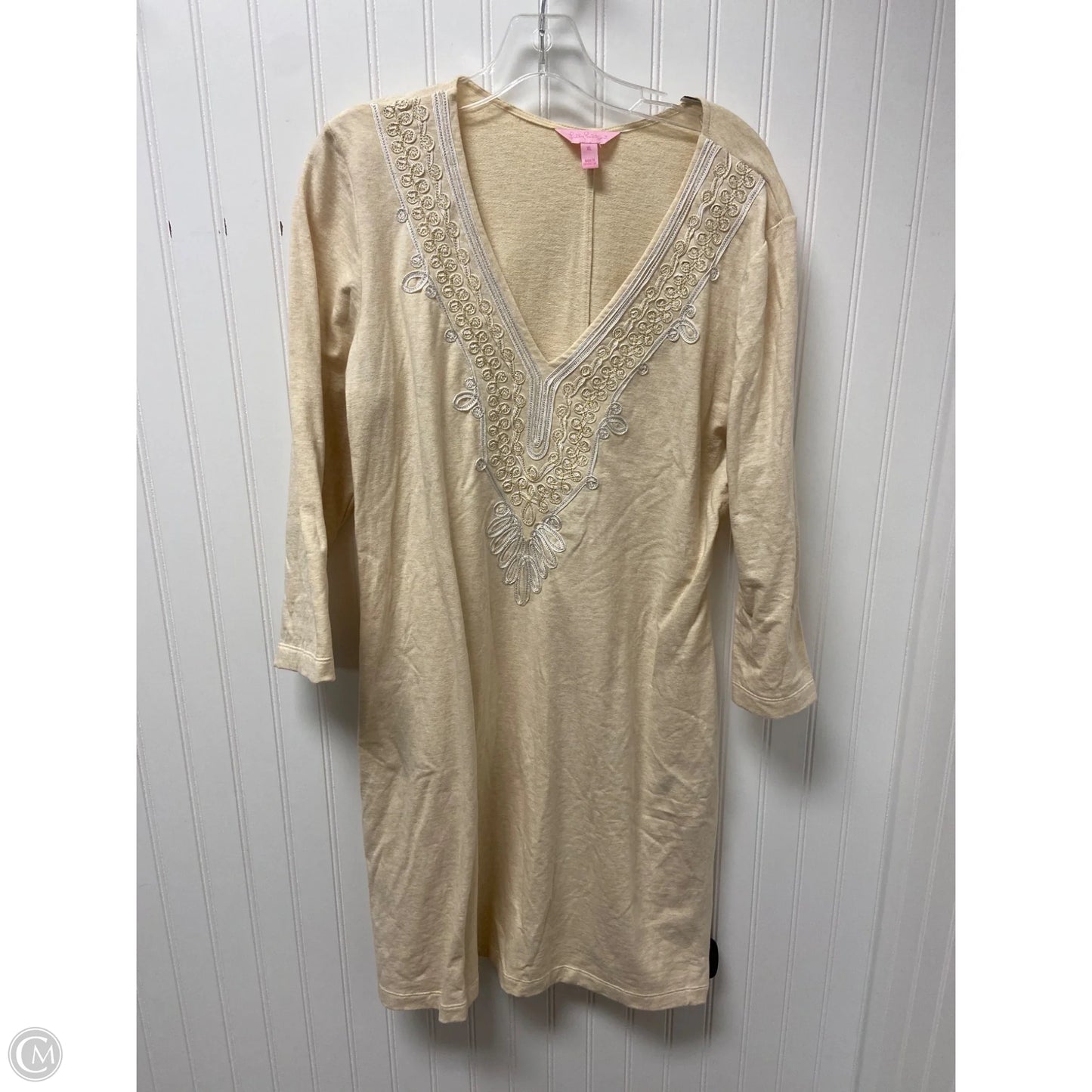 Dress Designer By Lilly Pulitzer In Beige, Size: Xl