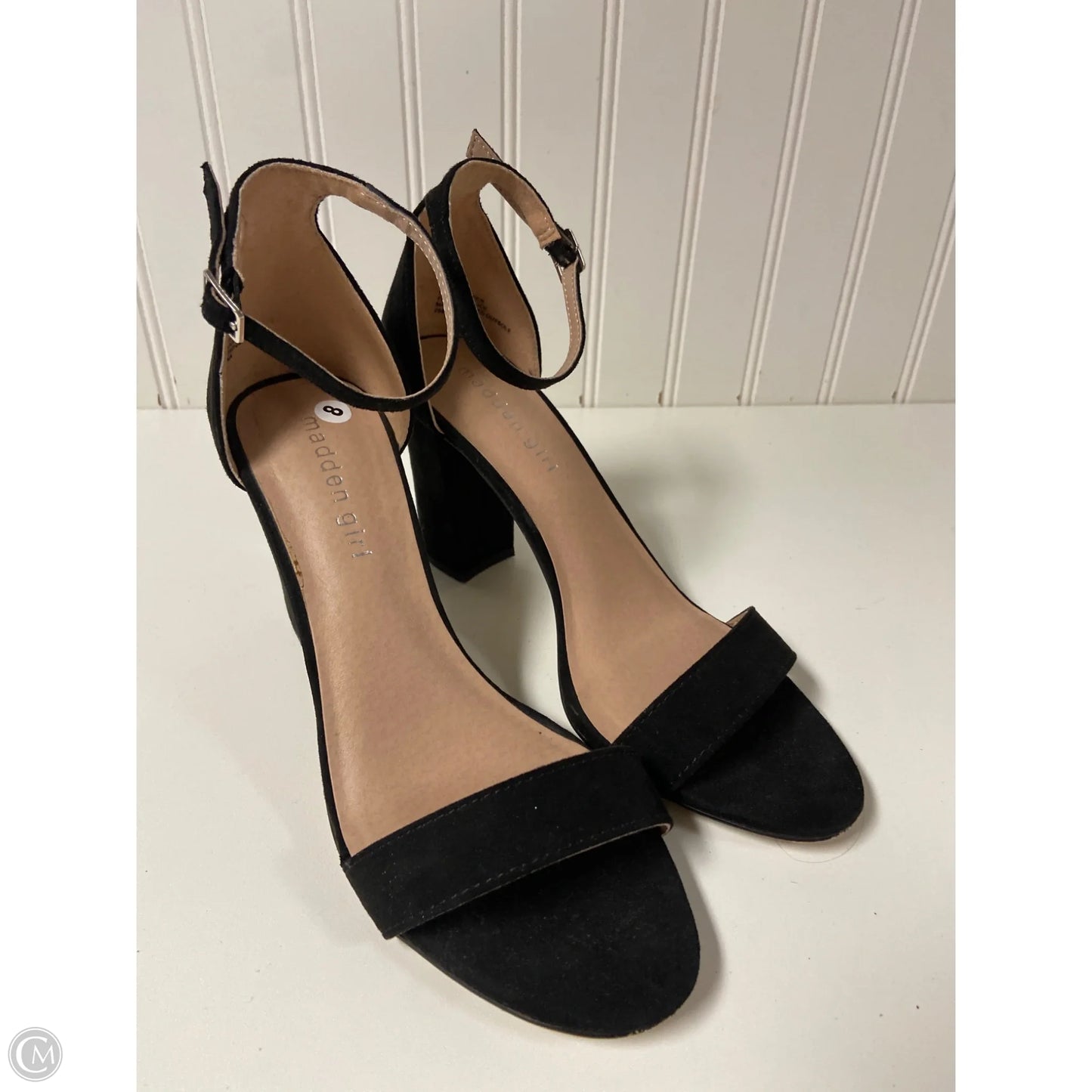 Sandals Heels Block By Madden Girl In Black, Size: 8