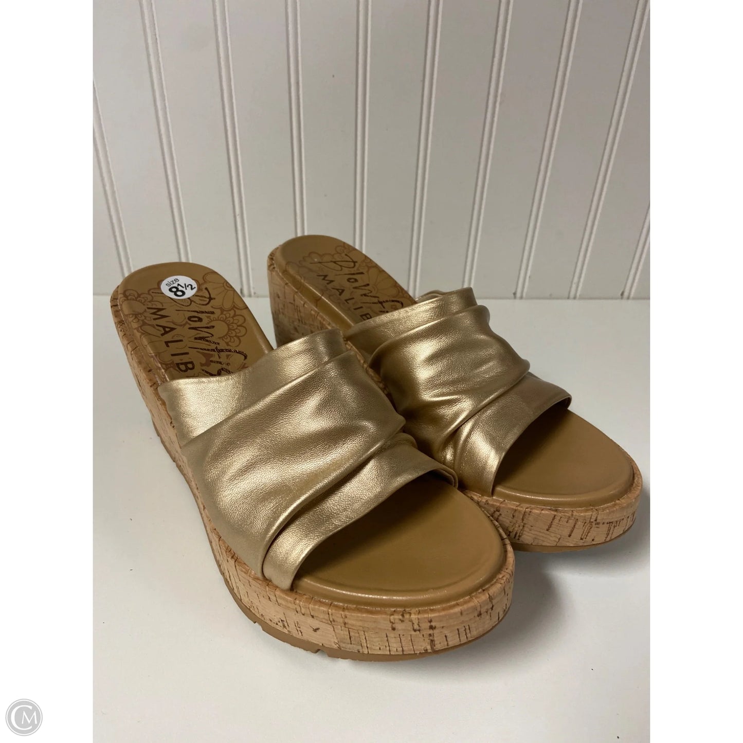 Sandals Heels Stiletto By Blowfish In Gold, Size: 8.5