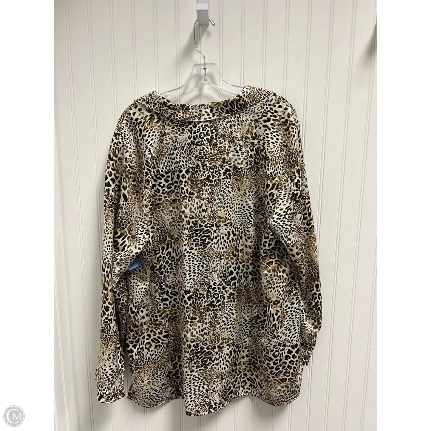Top Long Sleeve By Chicos In Animal Print, Size: Xl