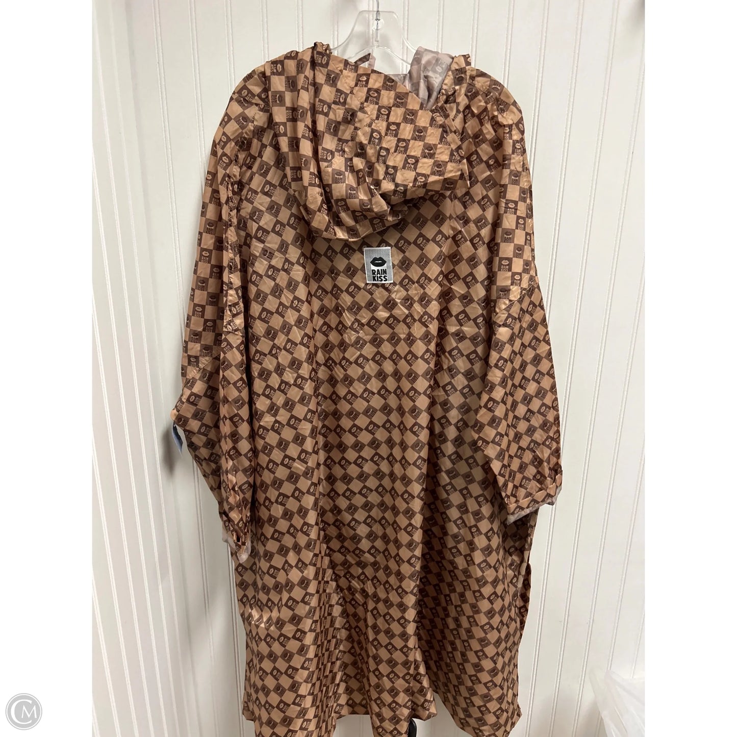 Coat Raincoat By Clothes Mentor In Brown, Size: Osfm