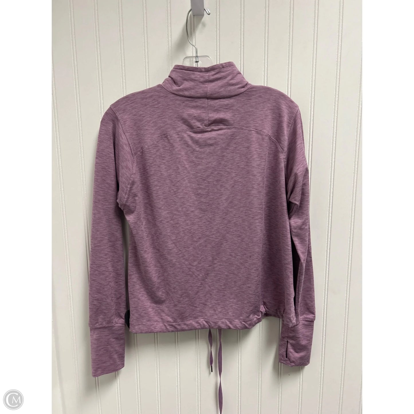 Athletic Top Long Sleeve Collar By Apana In Purple, Size: S
