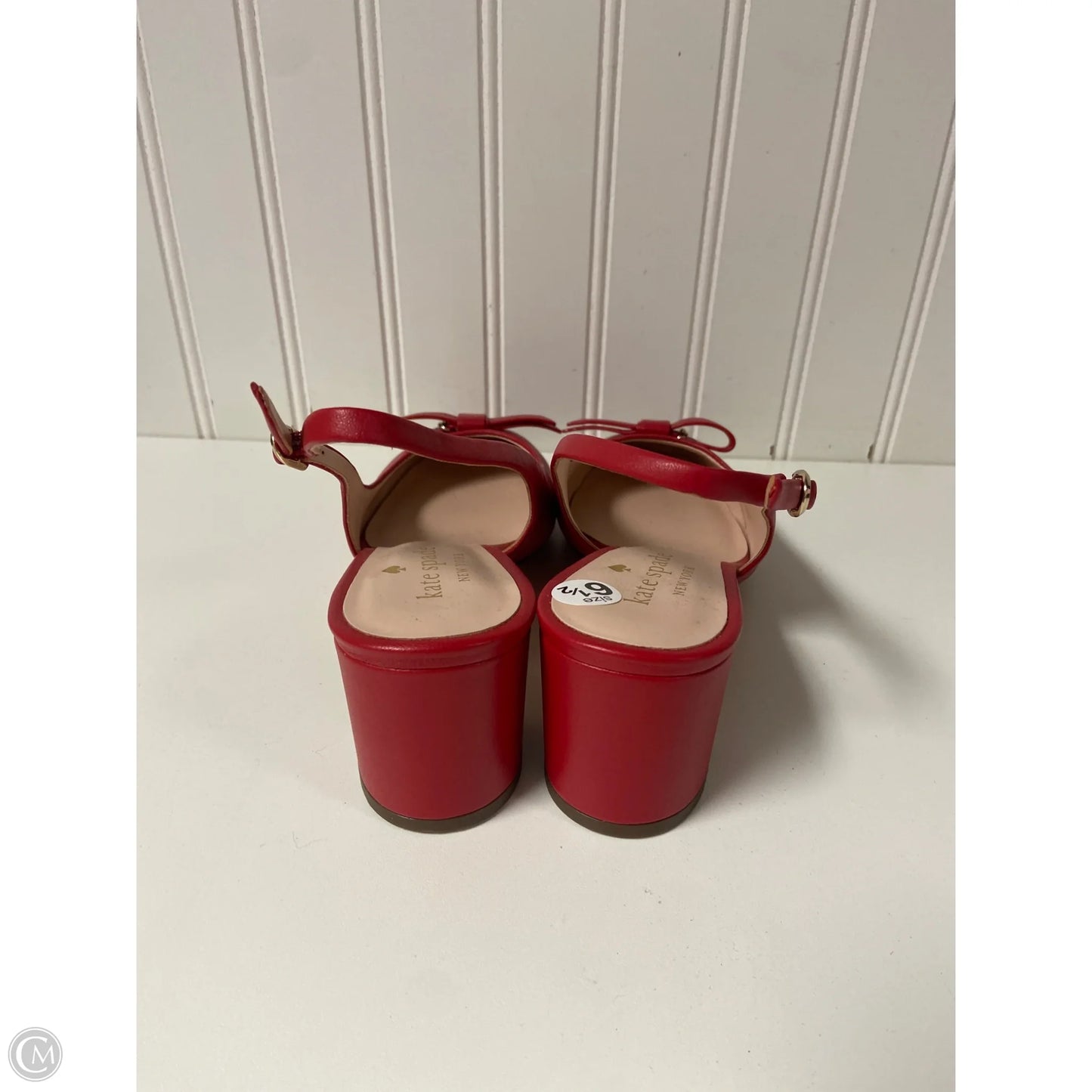 Sandals Designer By Kate Spade In Red, Size: 6.5