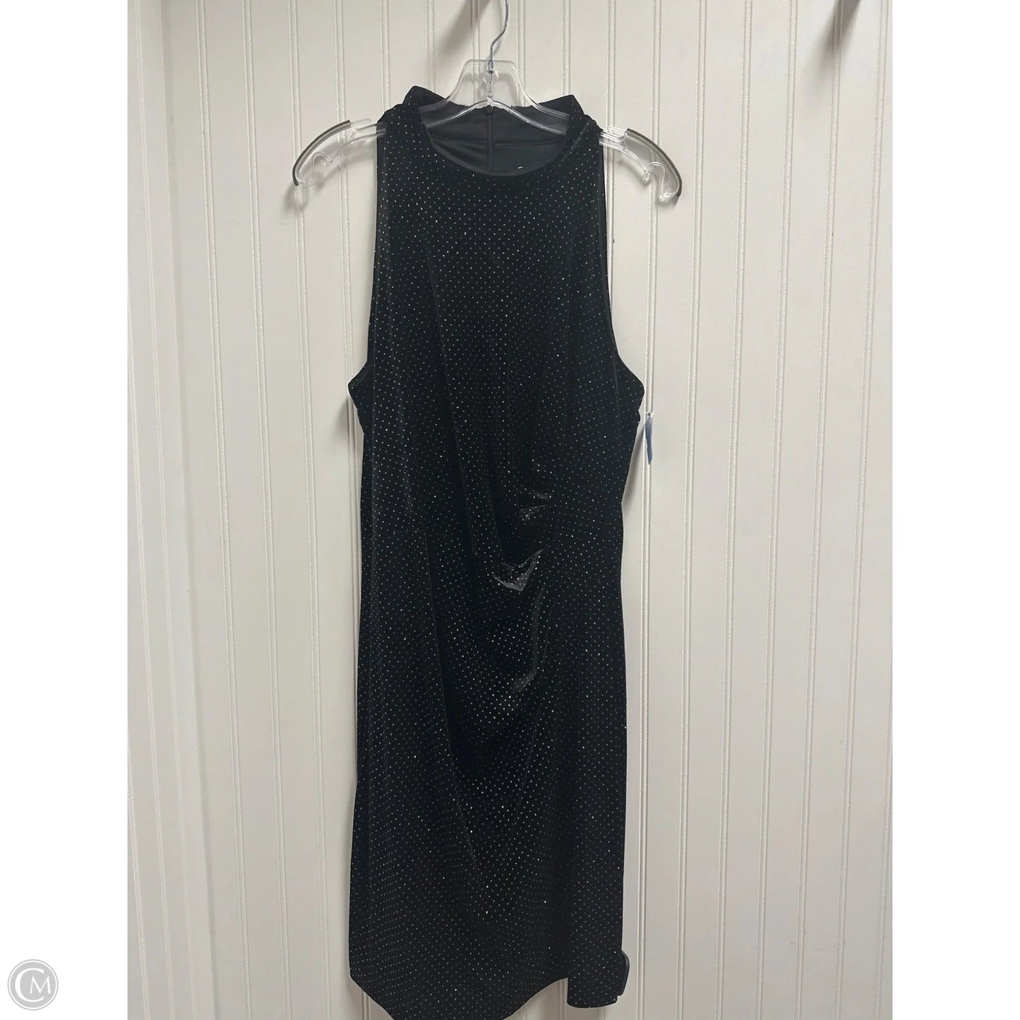 Dress Party Midi By Clothes Mentor In Black & Gold, Size: Xl