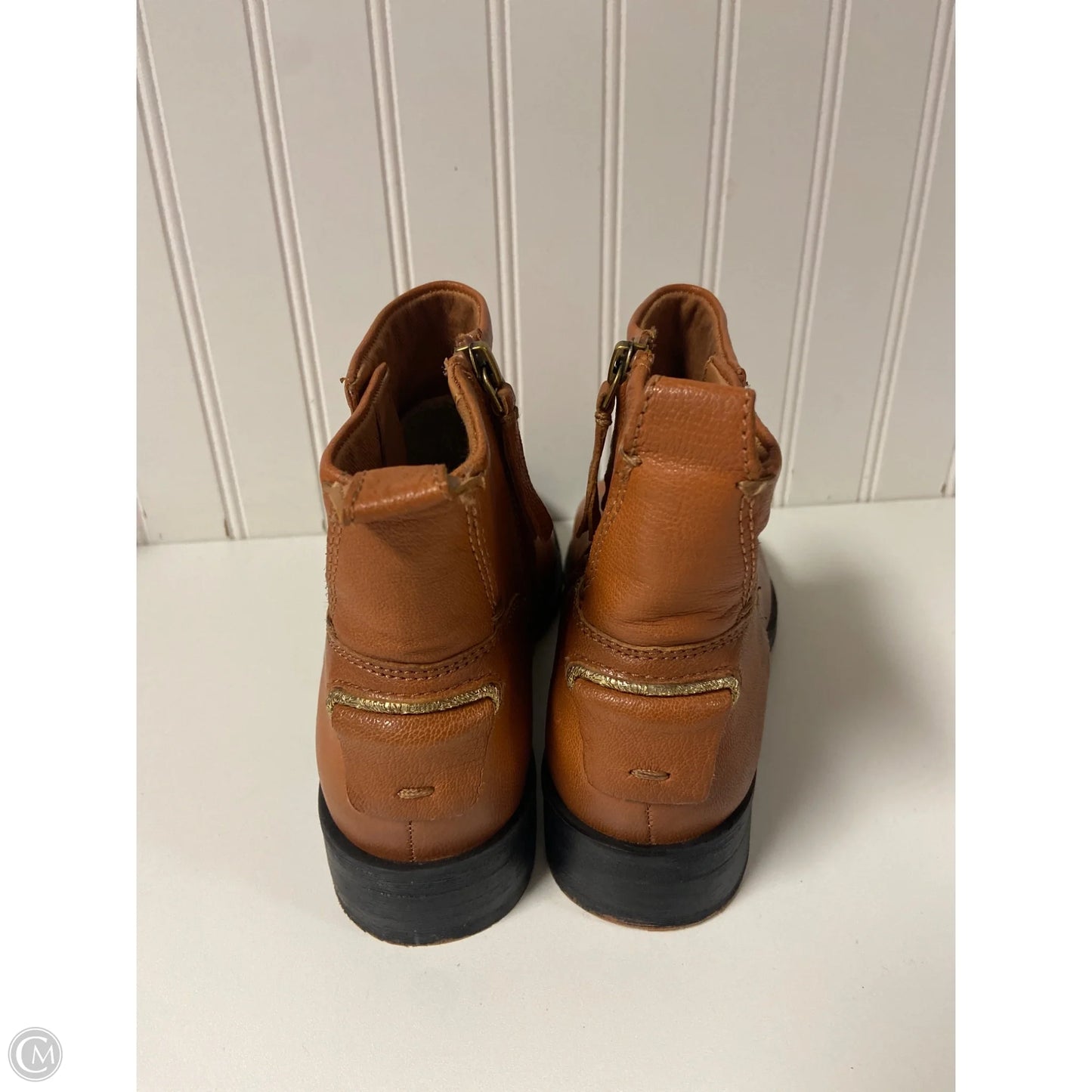 Boots Ankle Flats By Franco Sarto In Brown, Size: 7.5