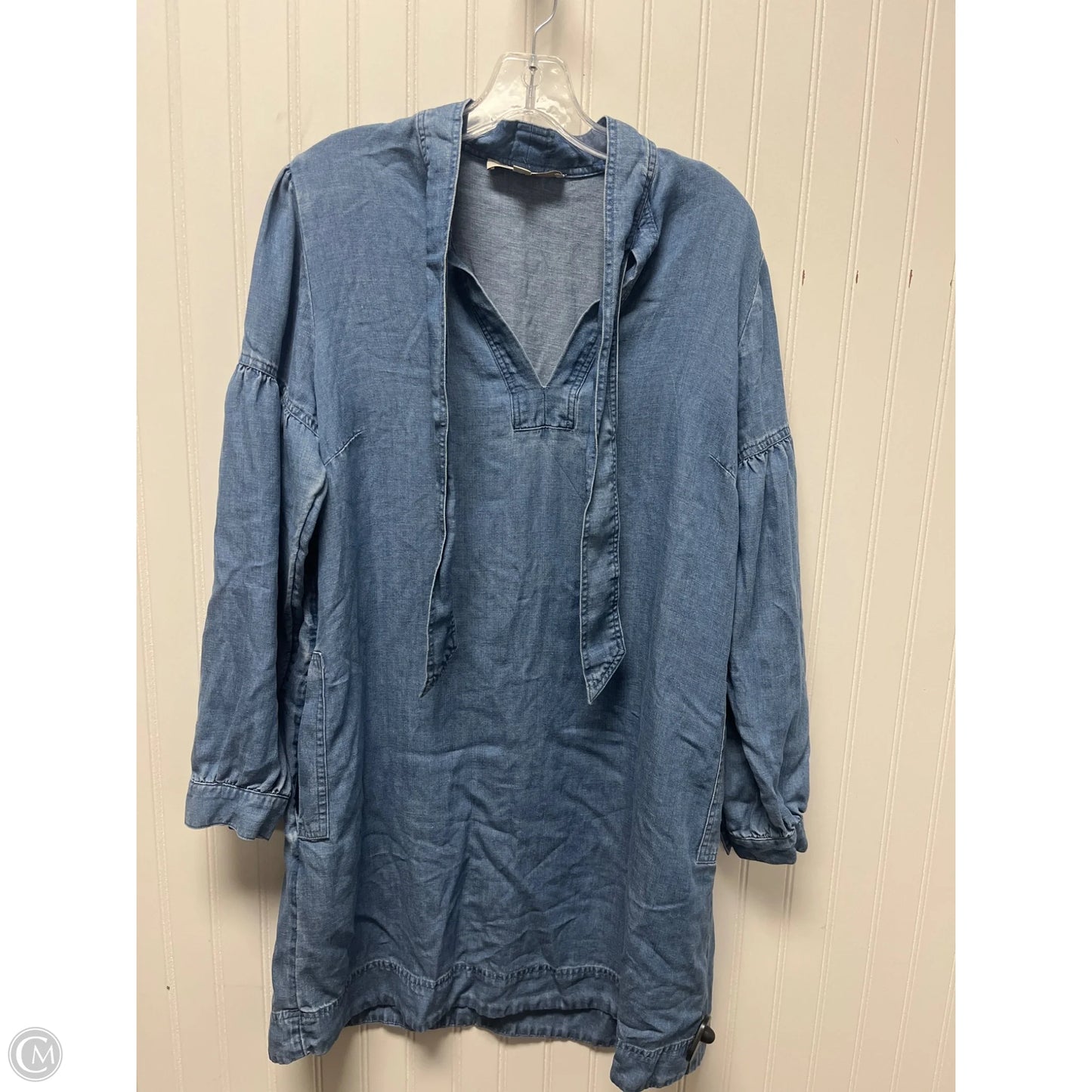 Dress Casual Short By Loft In Blue Denim, Size: M