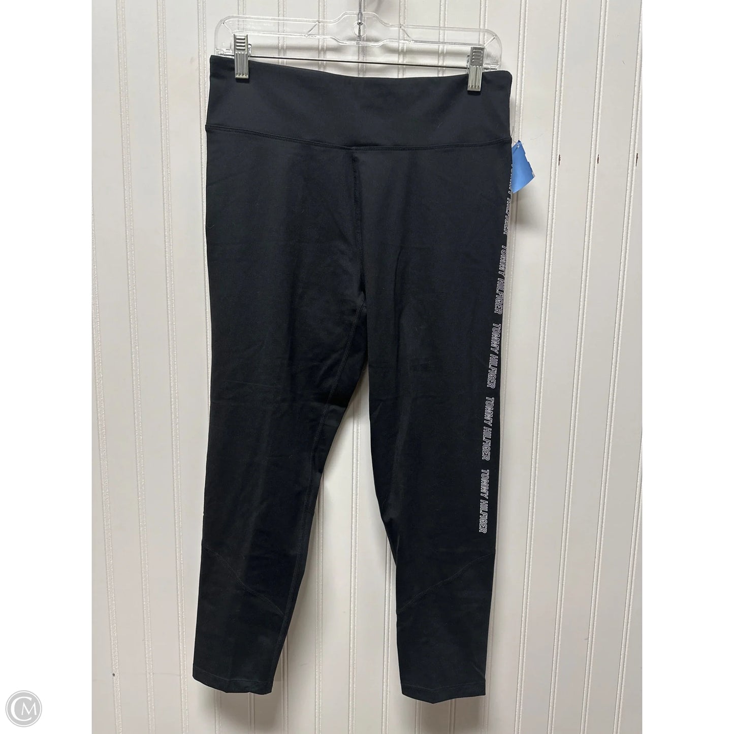 Athletic Leggings By Tommy Hilfiger In Black, Size: L