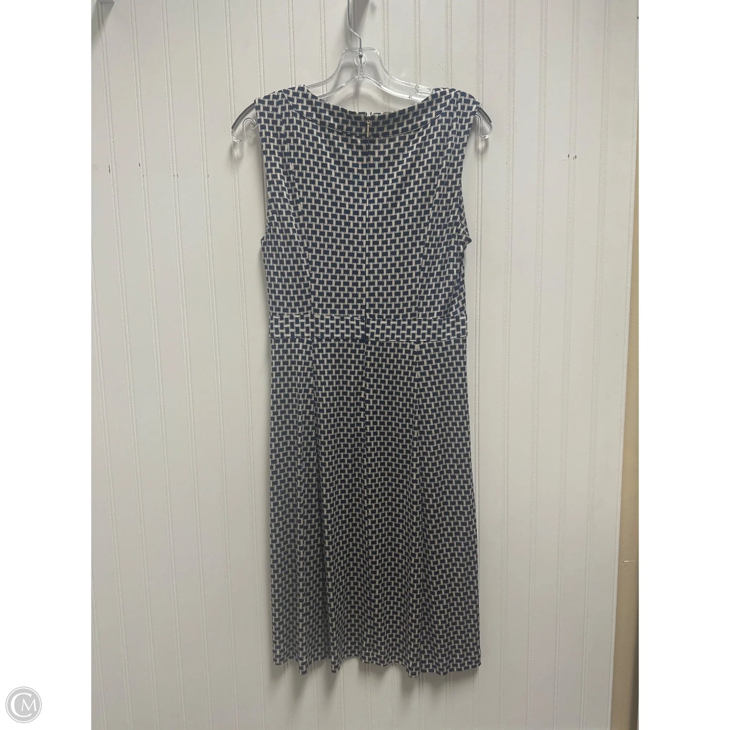 Dress Designer By Tory Burch In Blue & Cream, Size: S