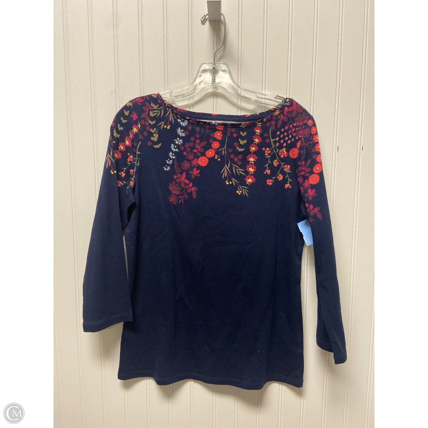 Top Long Sleeve By Talbots In Blue, Size: S