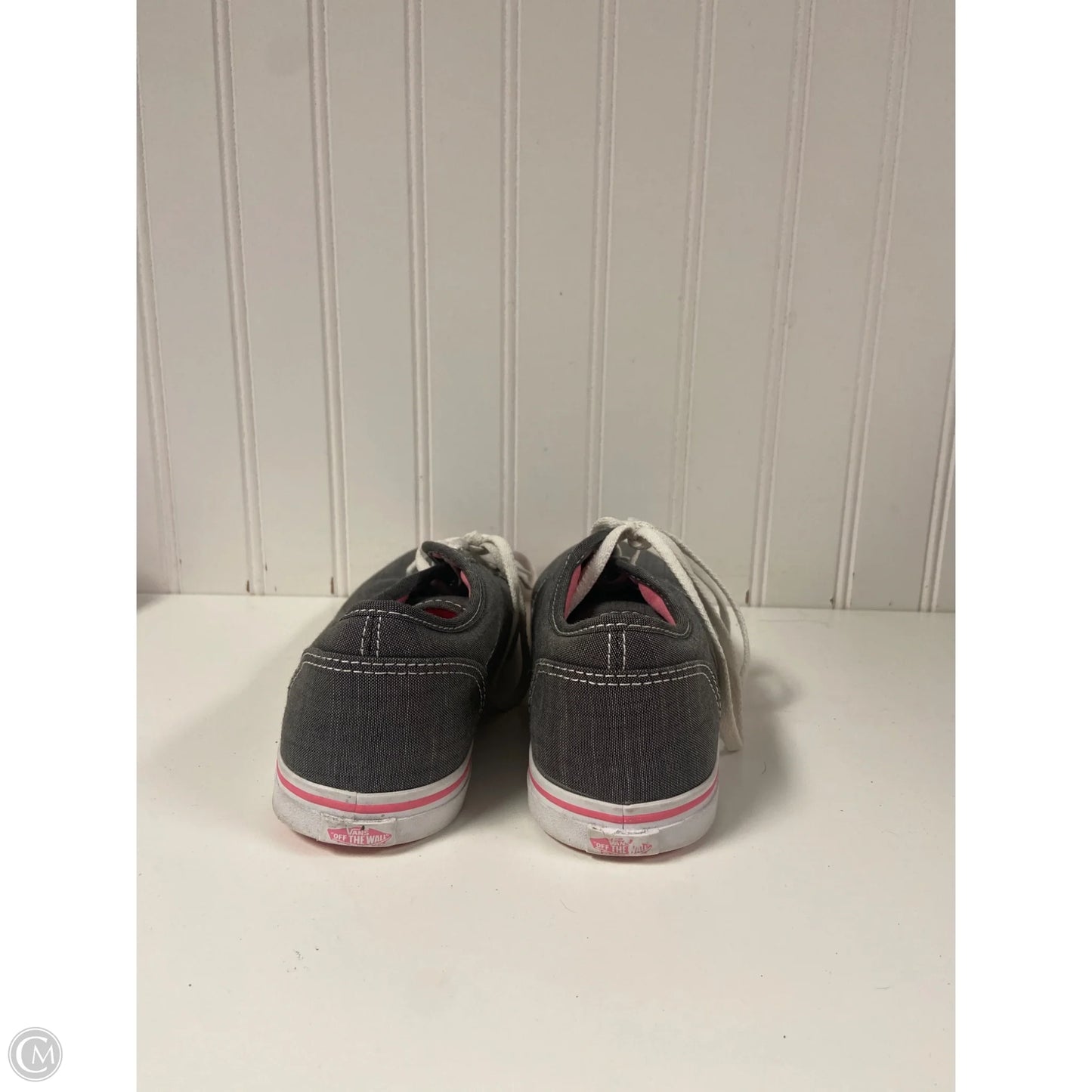 Shoes Sneakers By Vans In Grey & Pink, Size: 7.5