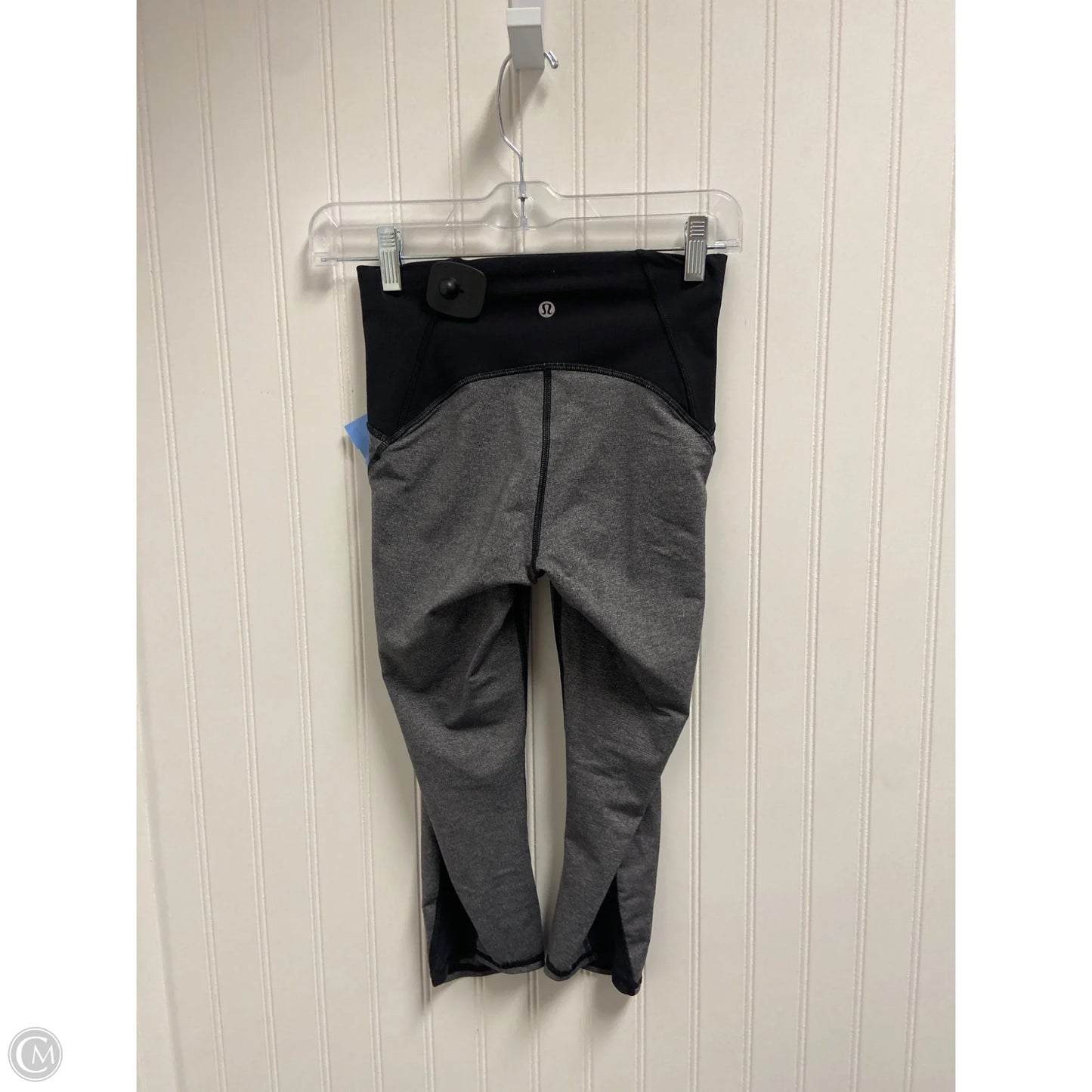Athletic Capris By Lululemon In Grey, Size: S