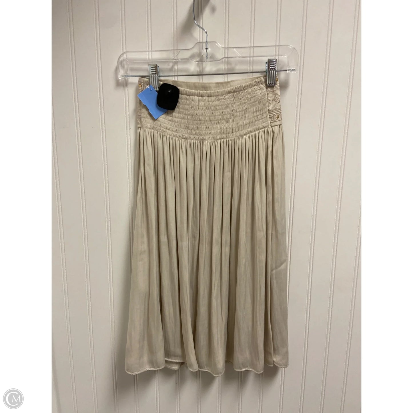 Skirt Midi By White House Black Market In Beige, Size: Xxs