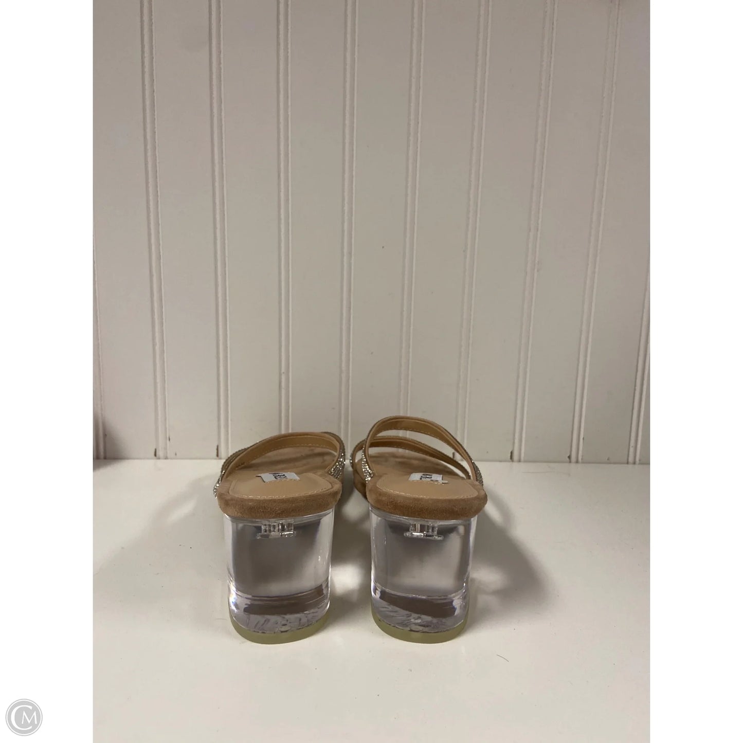 Sandals Heels Block By Steve Madden In Clear, Size: 8