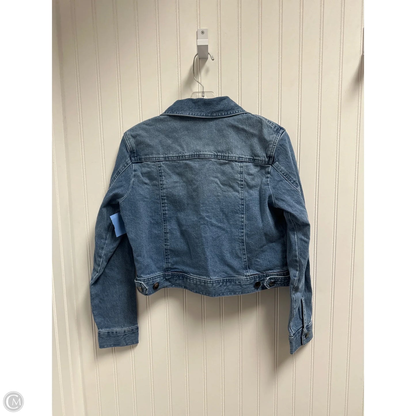 Jacket Denim By Nicole Miller In Blue Denim, Size: S