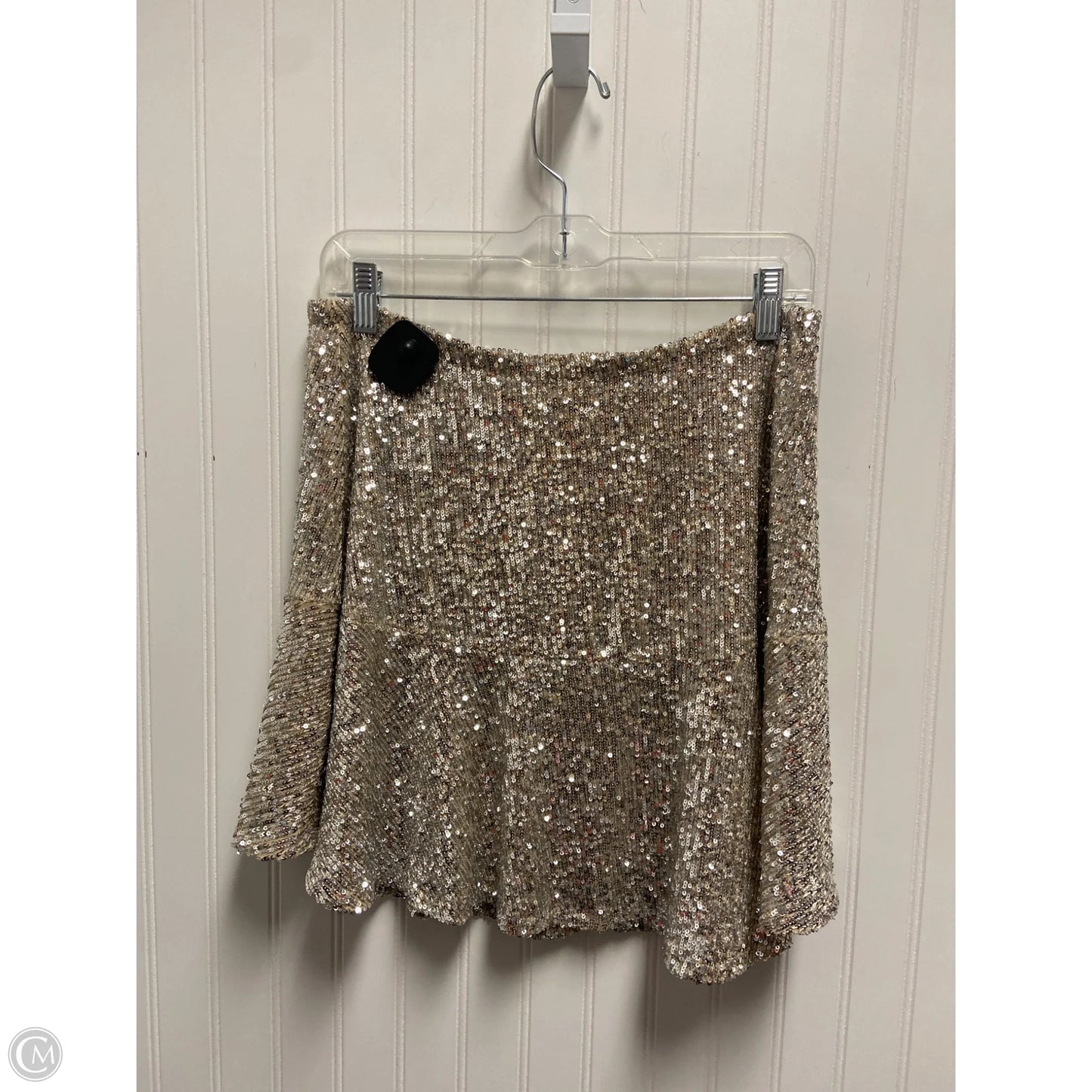 Skirt Mini & Short By Free People In Silver, Size: M