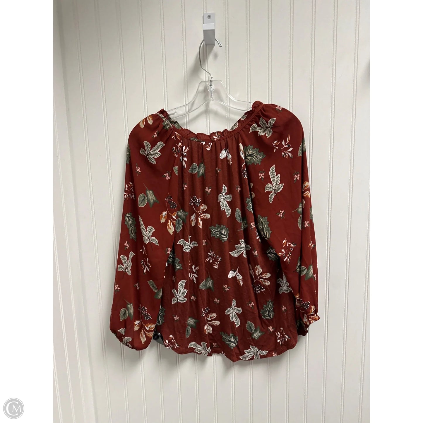 Top Long Sleeve By Loft In Orange, Size: M
