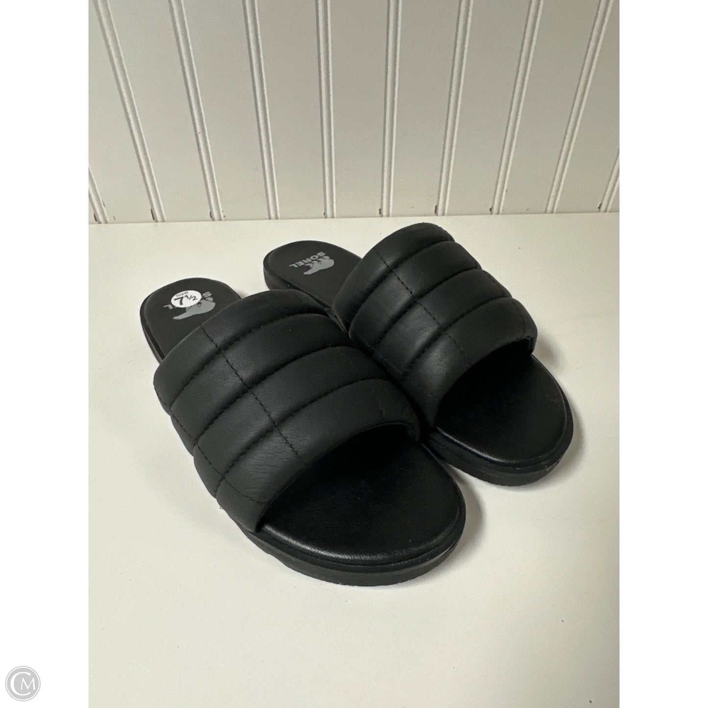 Sandals Flats By Sorel In Black, Size: 7.5